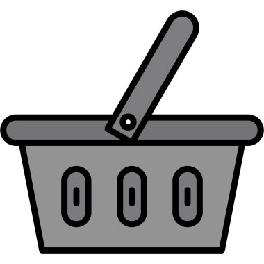 Sepet Simgesi vektör illüstrasyonu