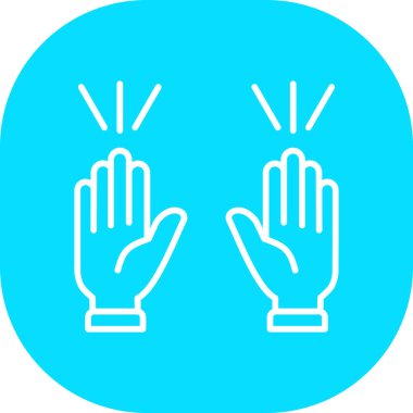 Eller simge vektör illüstrasyonu