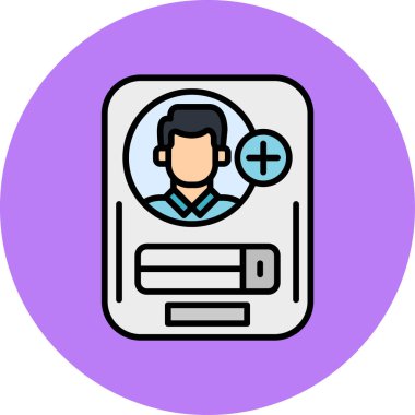 Bir insan simgesinin vektör illüstrasyonu