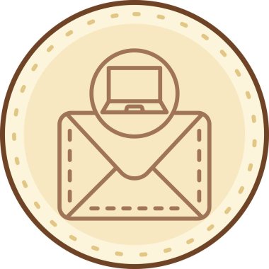 Bir harf simgesinin vektör illüstrasyonu