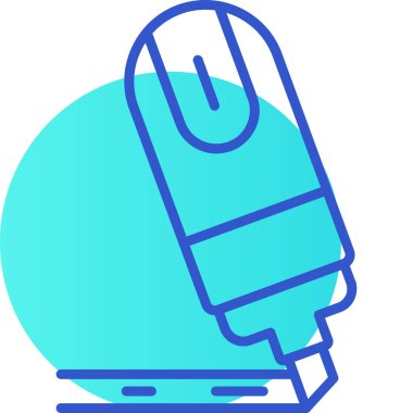 Elektrik kablosu simgesi. elektrik dolgu vektör simgesi rengi düz izole