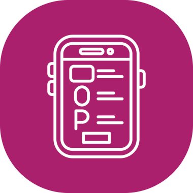 Vektör mobil ağ simgesi