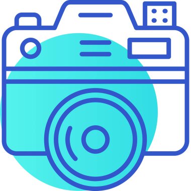 kamera simgesi, vektör illüstrasyonu basit tasarım