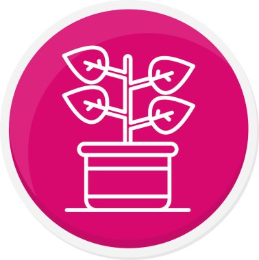 bitki simgesi vektör illüstrasyonu