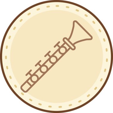 Bir saksafon simgesinin vektör çizimi