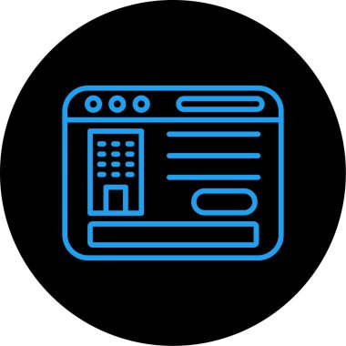 seo modern simgesinin vektör illüstrasyonu