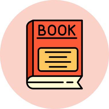 kitap simgesi vektör illüstrasyonu