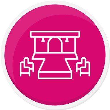 Bir çan simgesinin vektör illüstrasyonu