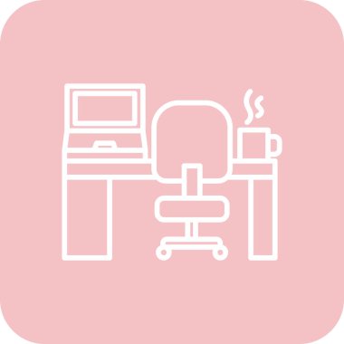 Modern bir bilgisayarın vektör illüstrasyonu