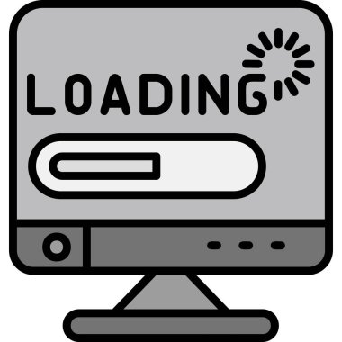 Bilgisayar simgesi ana hat biçiminde yükleniyor