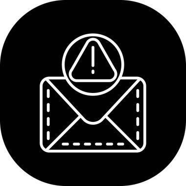 e-posta zarfı harf simgesi ana hat biçiminde