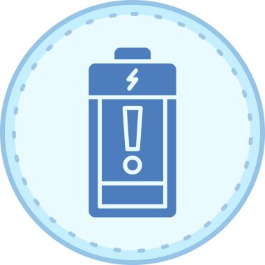 Pil. Web simgesi basit illüstrasyon