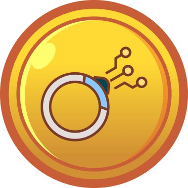 Bir zincir simgesi ile para