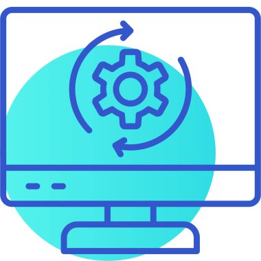 compubilgisayar simgesi, vektör illüstrasyonu