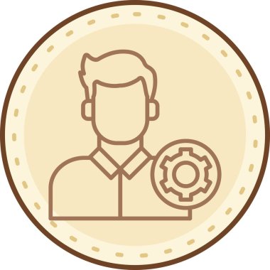 Adamım. Web simgesi basit tasarım