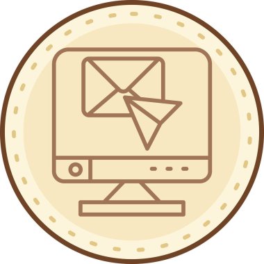 Mektup. Web simgesi basit illüstrasyon