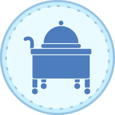 Yemek. Web simgesi basit illüstrasyon