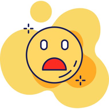 Ağlayan emoji yüz simgesi - özet biçimi