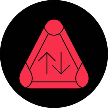 Yol işareti simgesinin vektör illüstrasyonu