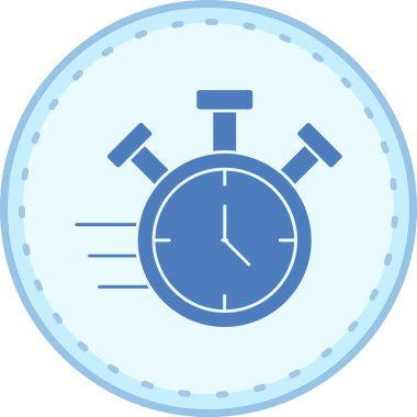 Saat simgesi, modern illüstrasyon tasarımı