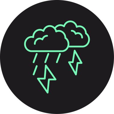 Bulut simgesi vektör illüstrasyonu