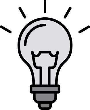 özet biçiminde ampul yaratıcı fikir simgesi