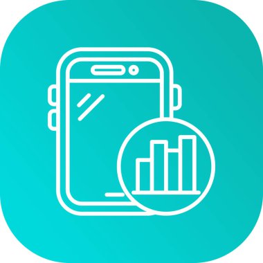 Mobil simgenin vektör illüstrasyonu