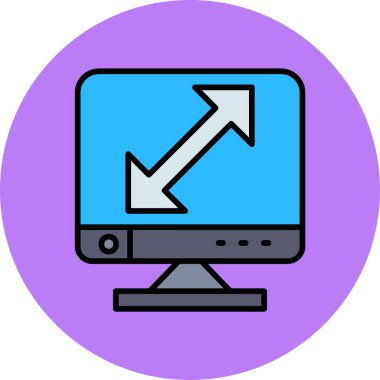 seo modern simgesinin vektör illüstrasyonu