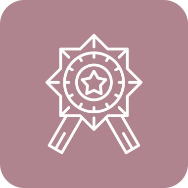 Yıldız simgesinin vektör illüstrasyonu