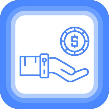 Bir kredi kartının modern bir simgesinin vektör çizimi