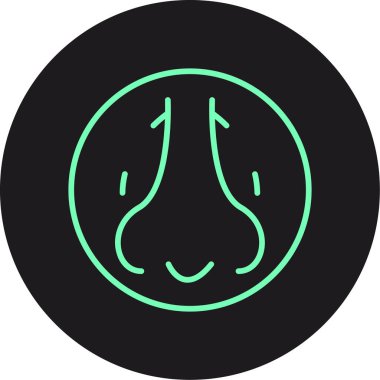 güzel baş vektör çizgisi simgesi