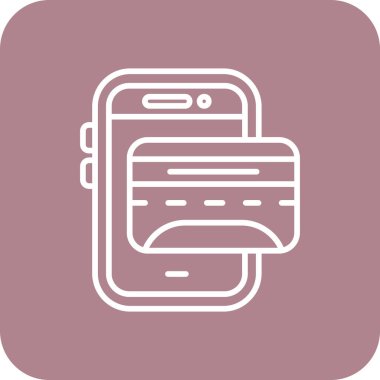 Benzersiz cep telefonu vektör simgesi