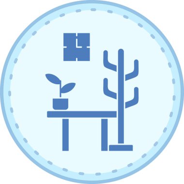 Bitki. Web simgesi basit illüstrasyon