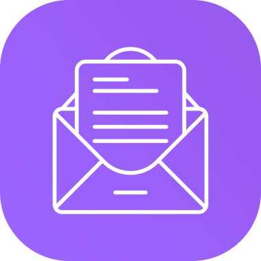 posta simgesi, vektör illüstrasyonu, düz tasarım