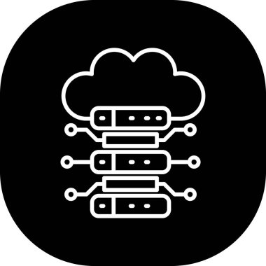 vektör bulut bilgi işlem simgesi
