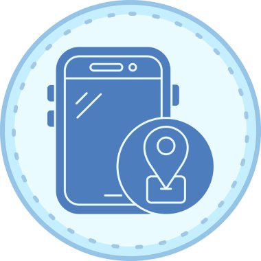 harita simgesi vektör illüstrasyonu