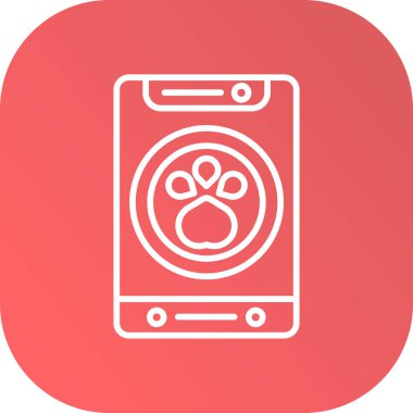 Uzun gölgeli, kalp ikonu olan beyaz çizgi çamaşır makinesi. Kalp ikonuyla temizlik kontrolü ve eller. Kırmızı daire düğmesi. vektör