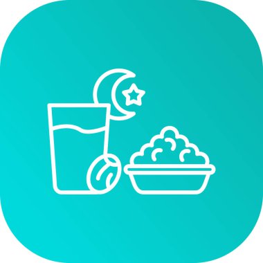 Gıda modern simgesinin vektör çizimi