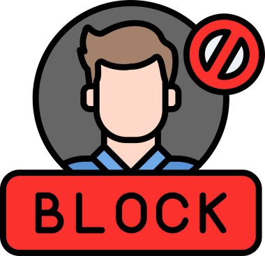 yasak kart vektör simgesi