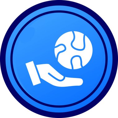 Küre. Web simgesi basit illüstrasyon