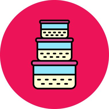 kek ikonu vektör illüstrasyonu