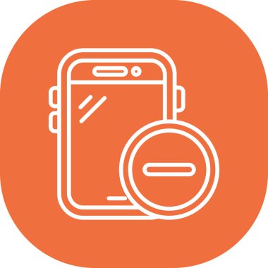 Cep telefonu simgesi, vektör illüstrasyonu