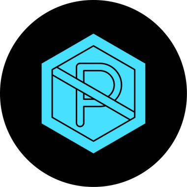 Harf işaretli bir harf simgesinin vektör çizimi