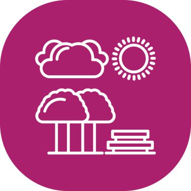 Bulut. Web simgesi basit illüstrasyon