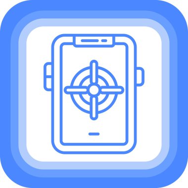 Vektör akıllı telefon simgesi illüstrasyonu