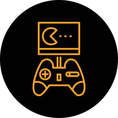 Oyun simgesinin vektör illüstrasyonu