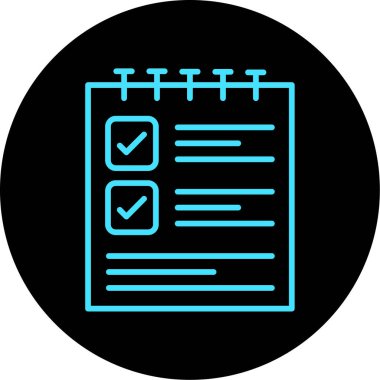 trend biçimi izole edilmiş arkaplanda kontrol listesi simgesi