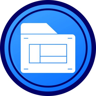 Klasör web simge vektör çizim