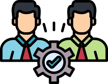 Bir iş simgesinin vektör illüstrasyonu