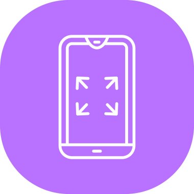 akıllı telefon simgesi vektör illüstrasyonu